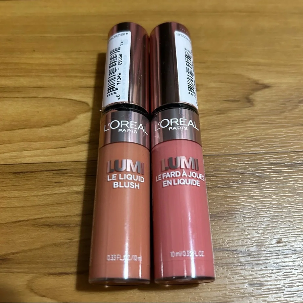 L'Oreal Lumi Liquid Blush Duo - Worth It and Bright Pink